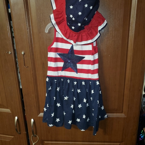 4th of july dress and hat